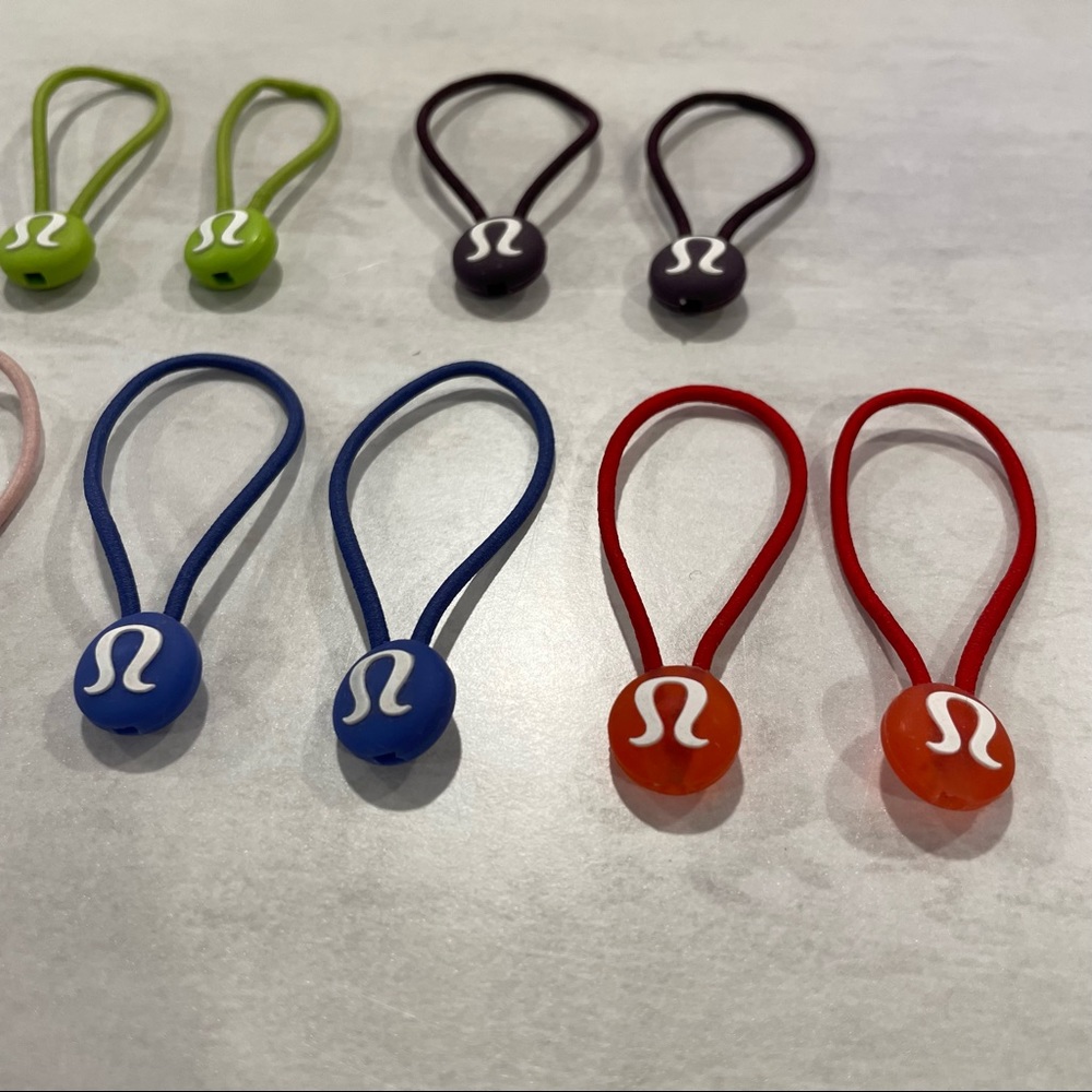 SOLD -- Vintage 🍋 Lululemon hair ties zipper pull lot rare - Picture 5 of 6